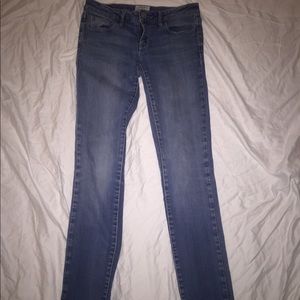 Aeropostale Blue Ultra Skinny Jeans - 3/4s